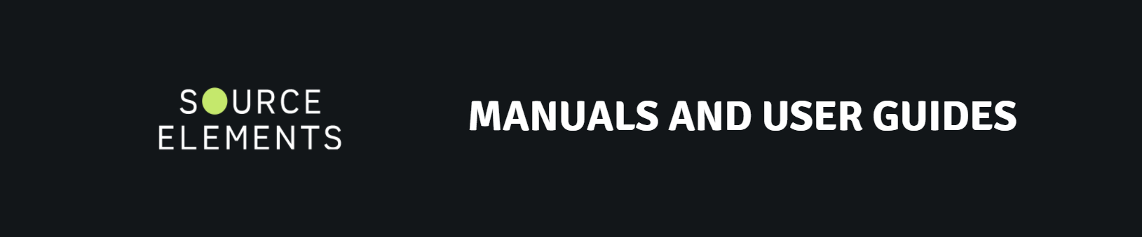 Source Elements – Software User Guides and Manuals
